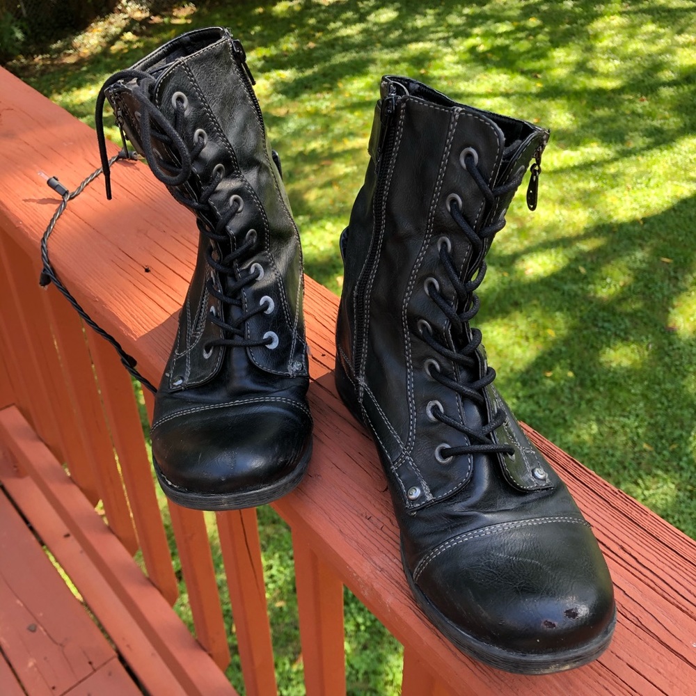 Black Combat Boots